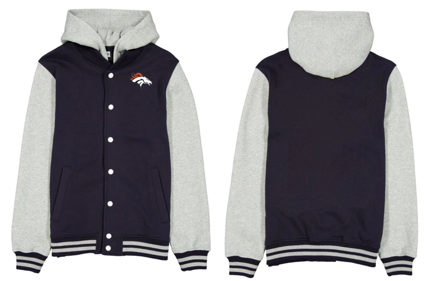 Men 2026 NFL Denver Broncos jacket hoodie Blue 01